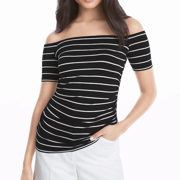 White House Black Market Tops - WHBM BARCELONA OFF THE SHOULDER TEE
